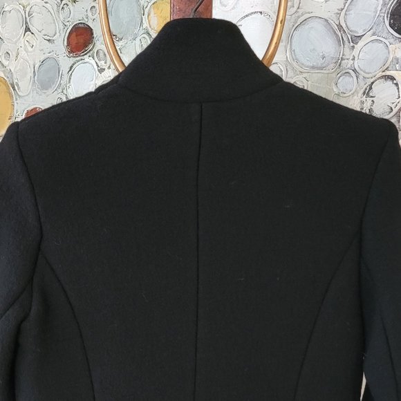 IRO Black Boiled Wool Blend Jacket US 6 - Picture 9 of 10